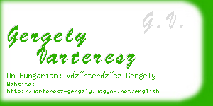 gergely varteresz business card